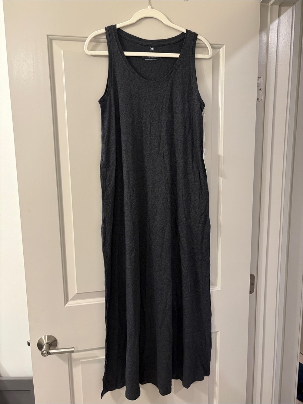 FreeFly Women's Bamboo Heritage Midi Dress - Heather Black